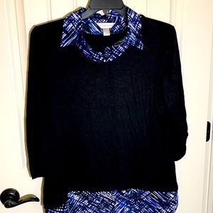 Christopher & Banks Layered look sweater/blouse.